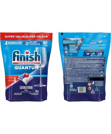 Finish Power Ball Quantum Dishwasher Detergent Pods No pre sinse needed For Deep clean & sparkling shine 80 Tabs FRESH 80 count (Pack of 1) - Buy Online on GoSupps.com