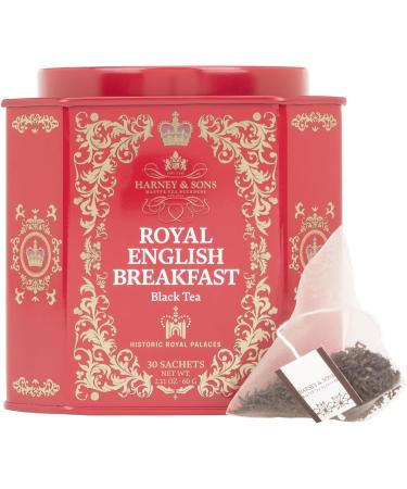 Harney and Sons Royal English Breakfast Black 30 Sachets per Tin - Buy Online on GoSupps.com