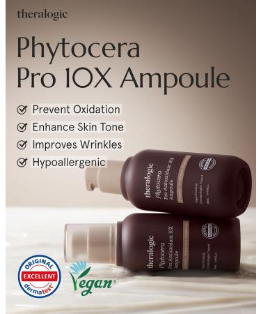 Phytocera Pro Antioxidant 10X Ampoule | Ceramide Age-Defying Face Serum with Collagen & Hyaluronic Acid | Vegan Dermatologically Tested - 1.69 fl. oz - Buy Online on GoSupps.com