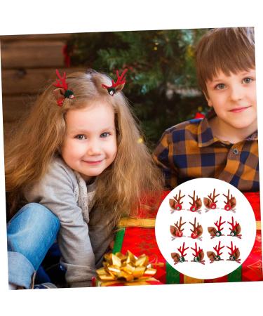 minkissy 6 Pairs Christmas Antler Hair Clip Christmas Hair Clips Antler Hairpins Red Hair Clips Hair Accessory for Girls Christmas Cosplay Accessories Antler Ear Headpiece Kids Hairpin Cute - Buy Online on GoSupps.com