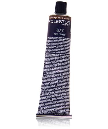 Wella Professionals Koleston Perfect Permanent Cream Hair Color 6/ 7 dark blonde brown 1 pack (1 x 60 ml) 6/7 dark blonde-brown