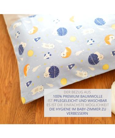Buy Bear in Space Blue Changing Mat Cover 75x85 cm Removable 100% Cotton for Easy Cleaning | International Shipping Available - Buy Online on GoSupps.com