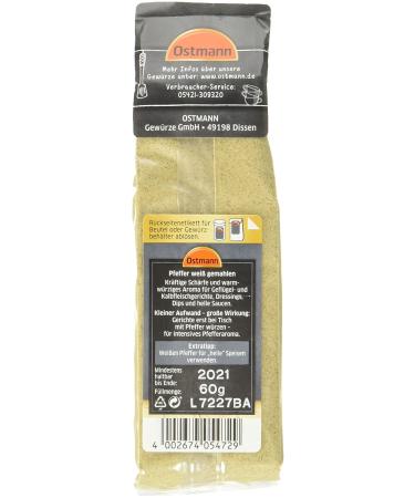 Ostmann White Pepper Ground - 3 Pack (180g) | Premium Spices for International Shipping - Buy Online on GoSupps.com