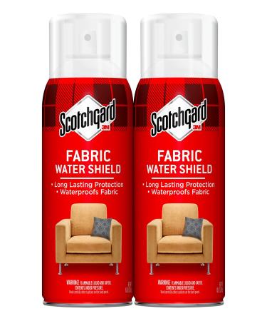 Scotchgard Fabric Water Shield, 20 Ounces (Two, 10 Ounce Cans), Repels Water, Ideal for Couches, Pillows, Furniture, Shoes and More, Long Lasting Protection 20 Oz. (2 Cans)