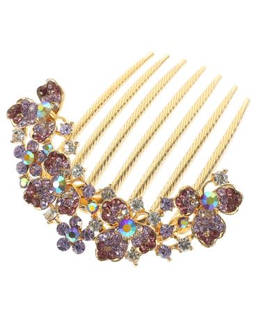 MAGICLULU wedding hair accessories wedding hair accessories for brides Twist Miss hair combs crystal flower hairpin hair accessories wedding accessories for brides comb hair comb