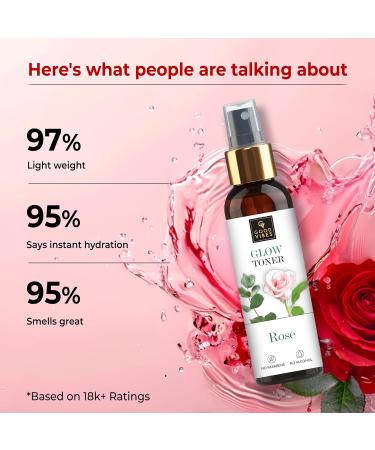 Good Vibes Rose Glow Toner - 120ml | Nourishing & Revitalizing for All Skin Types | Oil Control & Clogged Pores | Cruelty-Free International Shipping - Buy Online on GoSupps.com