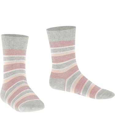 FALKE Kids Romantic Net Socks Cotton White Pink | Frilly Thin Patterned Socks for Boys & Girls | Ideal for Dress Looks & Festive Occasions | 1 Pair (Grey) - Buy Online on GoSupps.com