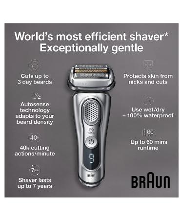 Braun Series 9 9330s Men's Electric Shaver - Wet & Dry Rechargeable - Buy Online on GoSupps.com
