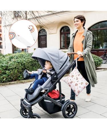 Dioxide Diaper Pocket & Wetbag | Waterproof Reusable Laundry Bag | Baby Wrap Pocket for Travel Swimming & Fitness - 2PC Rainbow Set - Buy Online on GoSupps.com