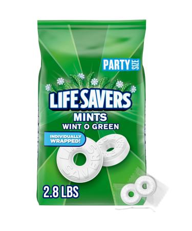LIFE SAVERS Wint-O-Green Breath Mint Bulk Hard Candy Party Size 44.93 oz Bag
