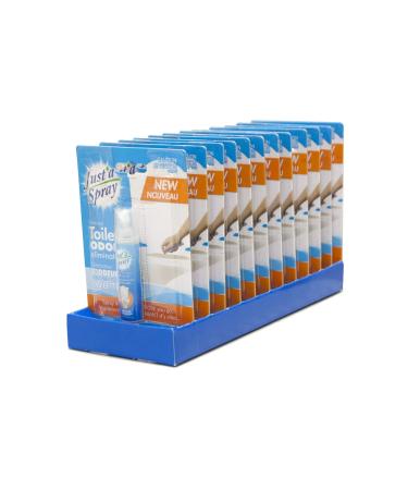 Just a Spray Before You Go Toilet Odor Eliminator Baby Powder 4 ml 12-Pack - Poop Spray Pocket Toilet Spray Travel Size Personal Freshener.