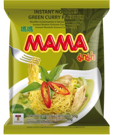 MAMA instant noodles curry green pack of 24 (24 x 55 g) 17006 Curry green 55 g (pack of 24) - Buy Online on GoSupps.com