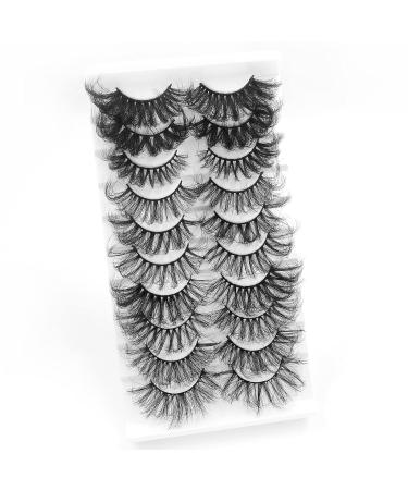 10 Styles IFLOVEDEKD 25mm Dramatic Fake Mink Fluffy Lashes - 10 Pairs - Buy Online on GoSupps.com