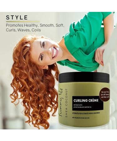 Sunny Isle Shea Coconut Curling Creme 16oz - Jamaican Black Castor Oil Curl Definition Frizz Control | International Shipping - Buy Online on GoSupps.com