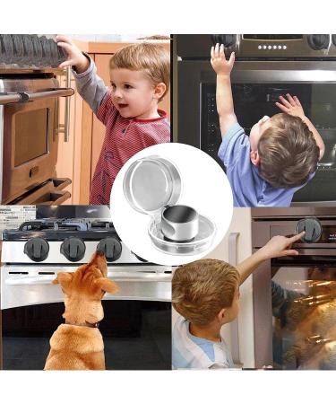 12-Piece Stove Protection Baby Buttons | Child Locking Knobs & Oven Safety | Transparent Kitchen Security - Buy Online on GoSupps.com
