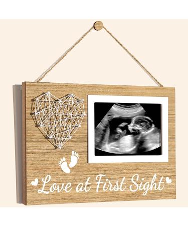 Baby Ultrasound Picture Frame - Perfect Christmas Gift for New Mom and Dad - Pregnancy Announcement and Gender Reveal Keepsake - Nursery Decor - 4x6 Photo - Buy Online on GoSupps.com
