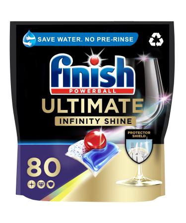 Finish Ultimate Infinity Shine Dishwasher Tablets Bulk Scent : Fresh Size : 80 Dishwasher tabs For Ultimate Clean and Diamond Shine - Buy Online on GoSupps.com