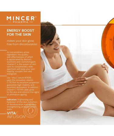 Mincer Pharma Vita C Infusion Micellar Water Make-Up Remover 250ml | Regenerating Formula for All Skin Types with Camu-Camu Extract Arnica & Licorice - Buy Online on GoSupps.com