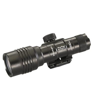 Streamlight 88058 ProTac Rail Mount 1 350-Lumen Multi-Fuel Weapon Light with CR123A Batteries and Remote Pressure Switch, Tail Switch, Clips, Black, Box