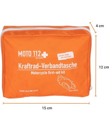 Buy Moto112+ Motorcycle Bandage Pocket | Dust & Splash-Protected First Aid Kit | Mini 15x12x4cm Motorcycle First Aid Box - Buy Online on GoSupps.com