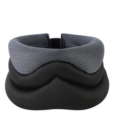 Adjustable Ergonomic Neck Support Brace | Soft Foam Cervical Collar for Pain Relief | Breathable & High Elastic Neck Protector | Grey | Men Women Elderly - Buy Online on GoSupps.com