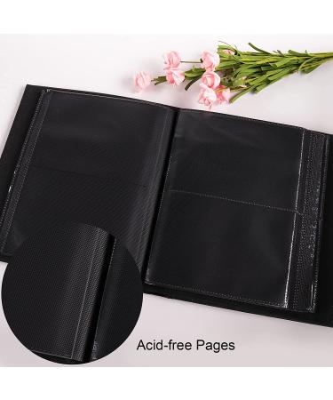 Vienrose 4x6 Photo Album - Extra Large Capacity Family Picture Book | Leather Cover | 200 Pockets | Great for Wedding, Anniversary, Baby, Vacation - Black - Buy Online on GoSupps.com