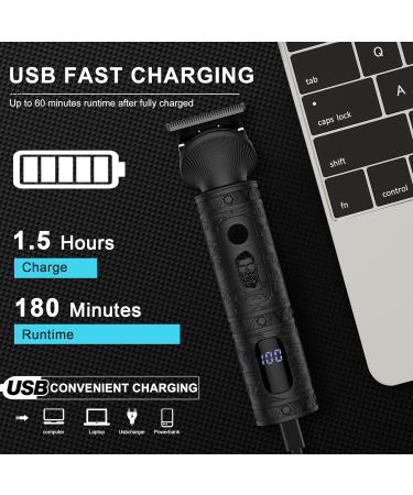Scttomon Beard Trimmer for Men - Professional 7 in 1 Grooming Kit, T-Blade Trimmer, Electric Shaver, Nose & Body Trimmer - Cordless Black - Buy Online on GoSupps.com