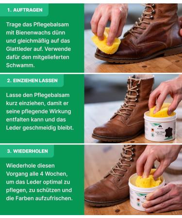 Emma Gr n Leather Balm 500ml - Colorless Leather Care for Shoes Jackets & Bags - Made in Germany - Beeswax Formula for Optimal Leather Protection - Buy Online on GoSupps.com