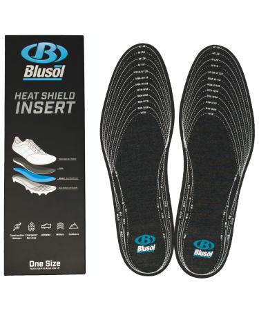 Blusol Shoe Inserts - Burning Feet Relief - NASA Grade Technology  Easily Adheres to Cleat Insoles to Protect Feet from Hot Surfaces - Soccer  Football  Lacrosse - for Men  Women - One Size Fits All