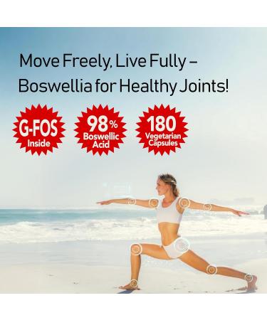 NANOWELL Boswellia Serrata with G-FOS - 98% Boswellic Acid - Supports Joint & Mobility Health - 180 Vegan Capsules 180 Day Supply 180 Count (Pack of 1) - Buy Online on GoSupps.com