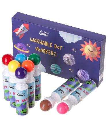 Mr. Pen- Washable Dot Markers, 8 Colors, Dot Markers for Toddlers and Kids, Paint Dotters for Kids, Dabbers for kids, Bingo Markers, Bingo Daubers, Non Toxic Paint Daubers, Bingo Dotters.