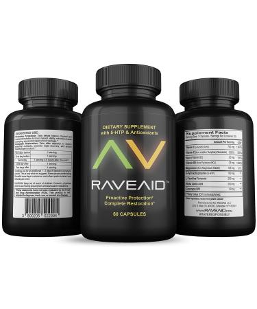 Trusted Since 2011 - Prevent Comedowns Reduce Jaw Clenching Neurotoxicity Protection | Party & Rave Recovery Cure & Supplement (60 Capsules)