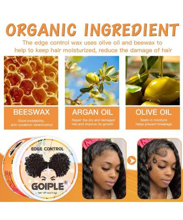 Edge Control Wax for Black Women | Strong Hold Non-Greasy No Flaking | Shine Hair Gel (Citrus Scent) - International Shipping Available - Buy Online on GoSupps.com