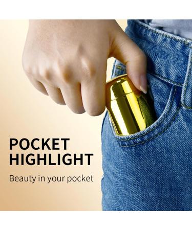 Rotating Highlight Stick Pocket Blush Stick 3-in-1 Buildable Natural Pearlescent Blush Highlighter Contour Beauty Stick for Cheeks Eyes and Lips Non-Greasy Lasts All Day Easy to Use (2# 5.3g) - Buy Online on GoSupps.com