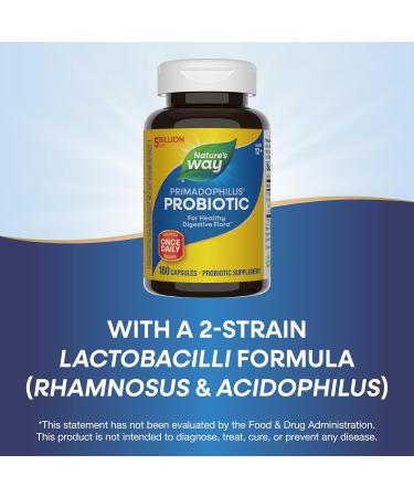 Nature's Way Primadophilus Original 5 Billion 180 Capsules 40 Count (Pack of 1) - Buy Online on GoSupps.com