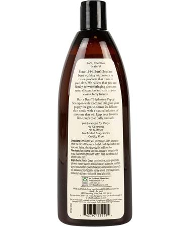 Burt's Bees Hydrating Shampoo for Puppies - 16 fl oz with Coconut Oil - Buy Online on GoSupps.com