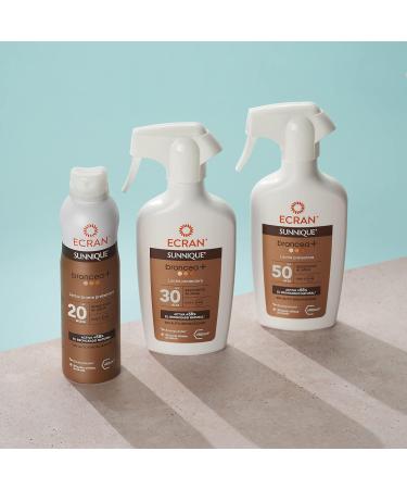 Ecran Sunnique Broncea+ SPF 30 Sun Milk Spray - 300 ml | International Shipping Available - Buy Online on GoSupps.com