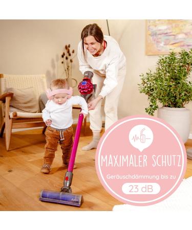 Buy Baby Frey Hearing Protection for Babies | Test Winner Noise Reduction Up to 23dB | Comfortable Baby Headphones with Non-Slip Band & Premium Carrying Bag | Pink - Buy Online on GoSupps.com