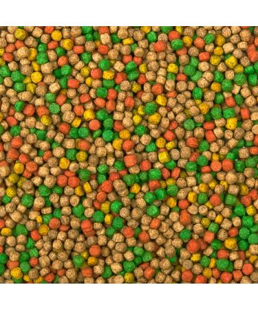 Multi-Mix KoiFutter 3mm-the 4 varieties of feed mix for koi and pond fish for balanced fish nutrition with salmon oil spirulina astaxanthin and wheaterm (5kg) 5 kg (1 Pack)