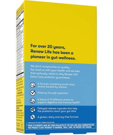 Renew Life Ultimate Flora Probiotic Extra Care - 30 Billion Live Cultures, 30 Veg Capsules - Buy Online on GoSupps.com