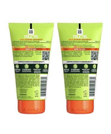Garnier Fructis Style Smooth Blow Dry Anti-Frizz Cream - 2 Pack (Pack of 1) | Sleek Hair Care - Buy Online on GoSupps.com