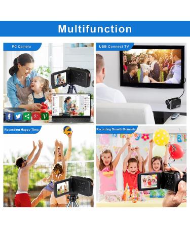 Heegomn Video Camera Camcorder 2.7K 36MP Vlogging Digital Recorder with 2.8 LCD - Perfect for YouTube, TikTok, Teens & Beginners - Buy Online on GoSupps.com