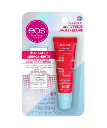 eos the Fixer Medicated Lip Balm Oinment Lip Care to Prepare and Protect Dry Lips Mint 10ml