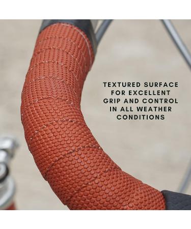Vincita Comfort Road Bike Handlebar Tape - Pu and Eva Material - Shock Absorbing - Brick Color - Buy Online on GoSupps.com