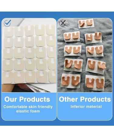50-Pcs U-Shaped Callus Pads | 1/5 Thick Foam Foot Cushions for Pain Relief | Women & Men Foot Pedi Cushions - Buy Online on GoSupps.com
