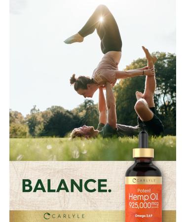 Carlyle Hemp Seed Oil 925 000 mcg | High Potency | Contains Omega 3 6 9 | Cold Pressed | Vegetarian Non-GMO Gluten Free - Buy Online on GoSupps.com