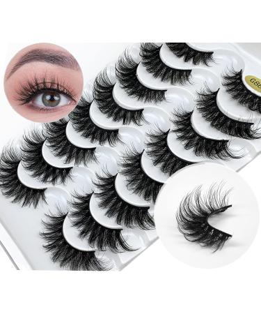 KOKAY Russian Faux Mink False Eyelashes 8 Pairs DD Curl | Reusable 3D Fake Lashes (K006 17MM) - Buy Online on GoSupps.com