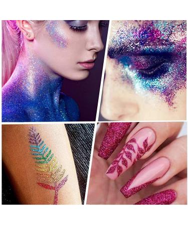 Jemesi Rosenrot Holographic Glitter Powder 100g | Perfect for Epoxy Resin Nail Art Body Decoration & More | International Shipping Available - Buy Online on GoSupps.com