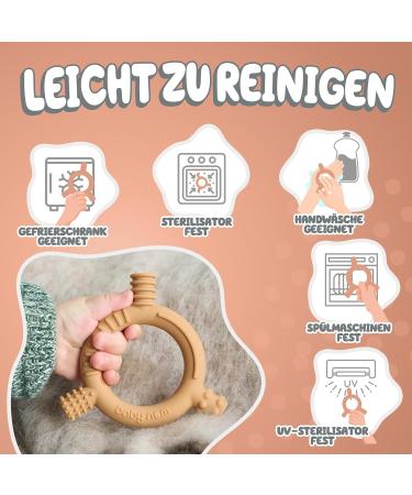 Buy Baby Nom Bite Ring - BPA-Free Cooling Dental Aid & Gripping Toys for Teething Babies - Buy Online on GoSupps.com