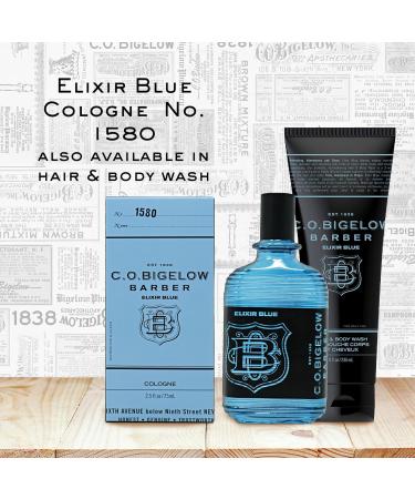 C.O. Bigelow - Elixir Blue - No. 1580 2.5 fl oz Cologne for Men Lavender & Rosemary Long Lasting Mens Cologne Fresh Refined Masculine Perfumes for Men - Buy Online on GoSupps.com